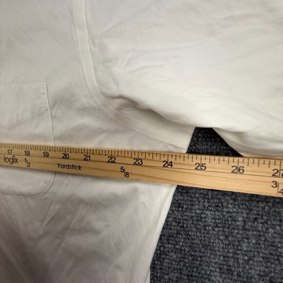 Brooks Brothers White Long Sleeve 17 33 Slim Fit Non Iron Button Up Shirt *** - Picture 6 of 16